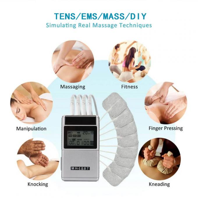 4 Channel Rechargeable Tens Unit Muscle Stimulator Muscle Recovery & Growth Physiotherapy Tens Machine For Pain Relief 3