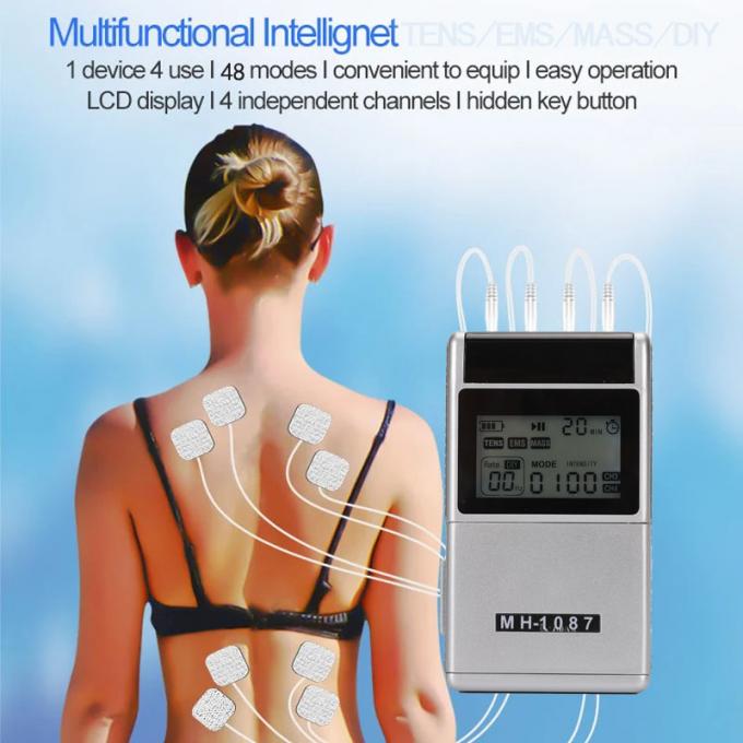 4 Channel Rechargeable Tens Unit Muscle Stimulator Muscle Recovery & Growth Physiotherapy Tens Machine For Pain Relief 4